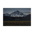 Courchevel Mountain Poster — Rolled Scenic Wall Art (January)