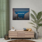 Santorini Travel Poster - Rolled Wall Art