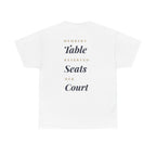 "Members Table, Reserved Seats, Her Court"