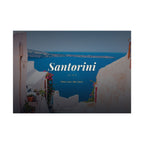 Santorini Travel Poster - Rolled Wall Art