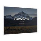 Courchevel Mountain Poster — Rolled Scenic Wall Art (January)