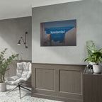 Santorini Travel Poster - Rolled Wall Art