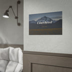 Courchevel Mountain Poster — Rolled Scenic Wall Art (January)