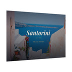 Santorini Travel Poster - Rolled Wall Art