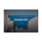 Santorini Travel Poster - Rolled Wall Art