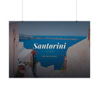 Santorini Travel Poster - Rolled Wall Art