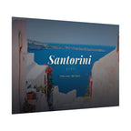 Santorini Travel Poster - Rolled Wall Art