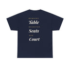"Members Table, Reserved Seats, Her Court"