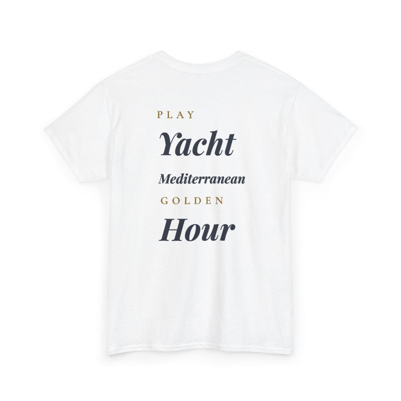 "Play Yacht, Mediterranean Golden Hour" - Premium